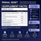 Primal Reset Melatonin-Free with Magnesium Bisglycinate | 30 Servings Per Pack